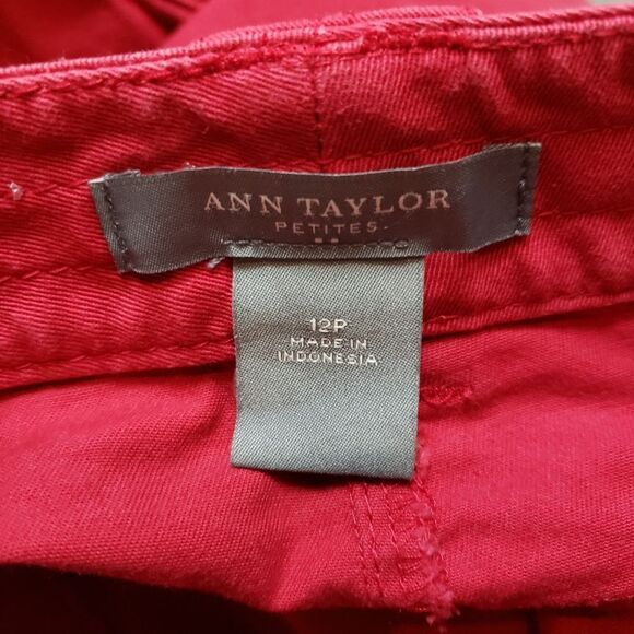 Ann Taylor Red Mini Skirt - Picture 3 of 7